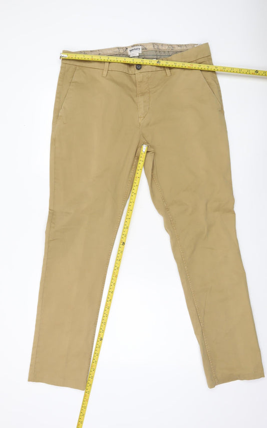Timberland Men's Beige Chino Trousers L 36W 34L