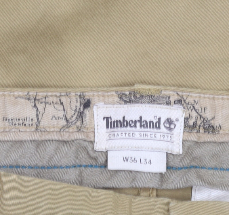 Timberland Men's Beige Chino Trousers L 36W 34L