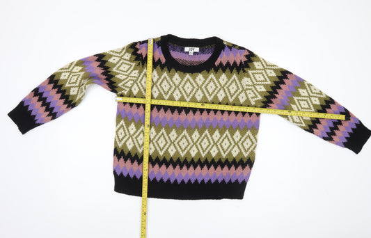 Womens UK Size L JDY Multicoloured Pullover Jumper