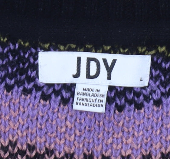 Womens UK Size L JDY Multicoloured Pullover Jumper