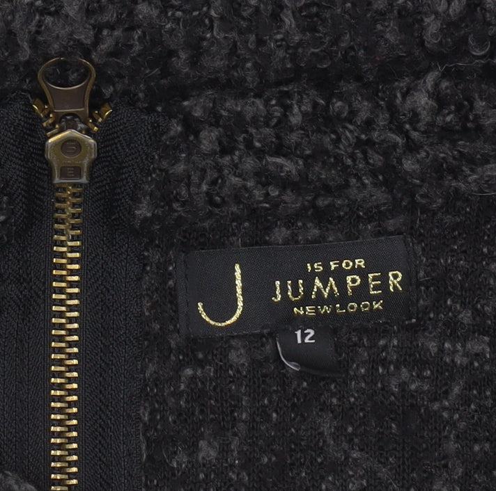 Womens UK Size 12 New Look Black Jumper Jumper