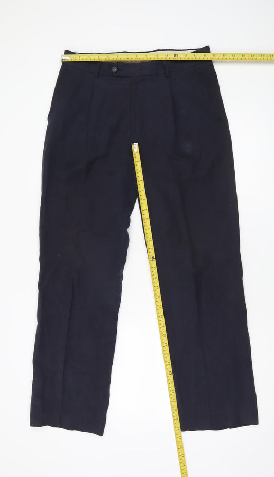 Mens UK Size 32S Ultimo Fit Blue Trousers