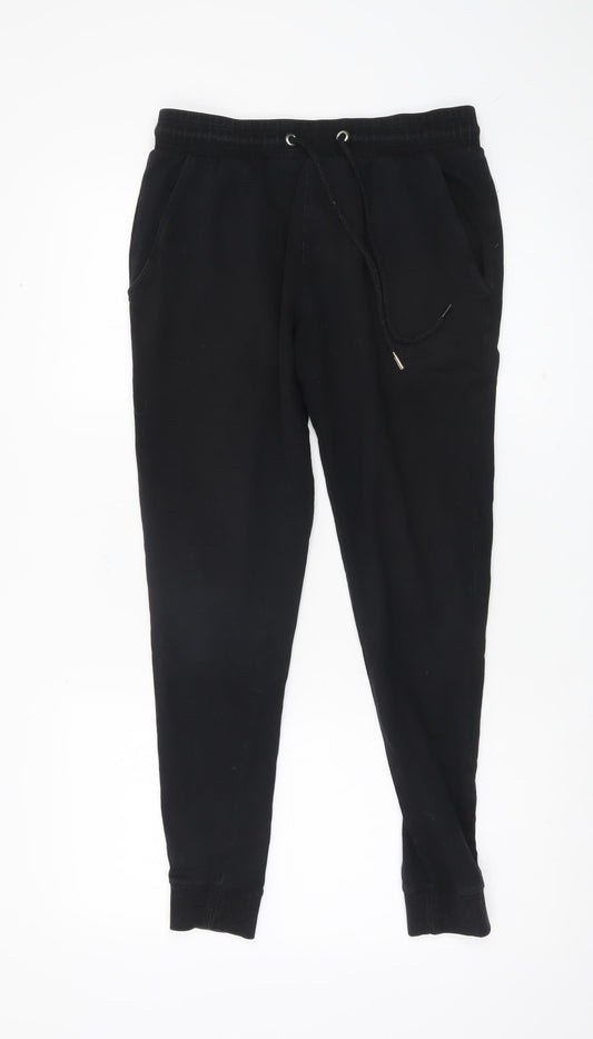 Womens UK Size S ASOS DESIGN Relaxed Fit Jogger Black Trousers