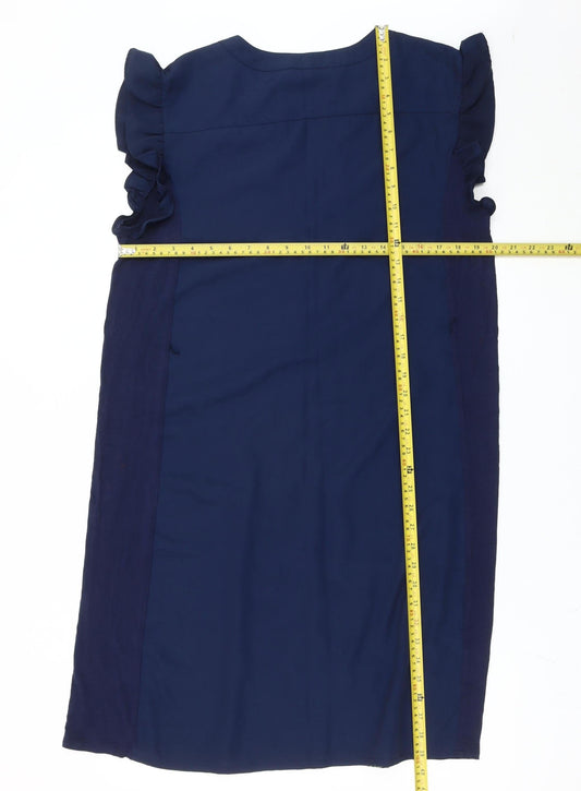 Oasis Women's Multicoloured Floral Shift Dress, Size 10