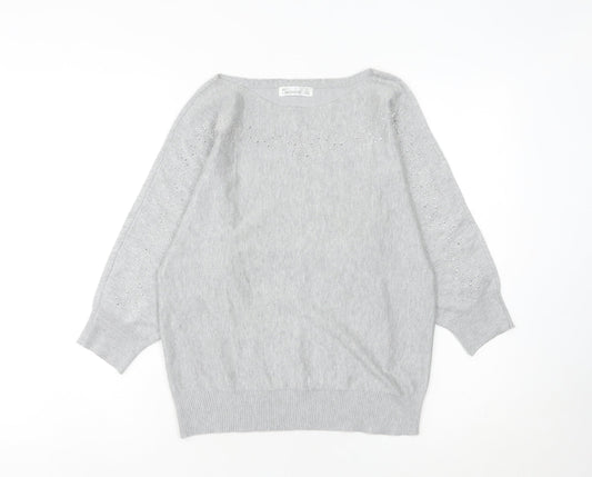 Additional front view of 89th & Madison Women's Grey jumper M