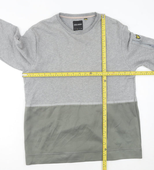 Mens UK Size XL Lyle & Scott Grey Pullover Sweatshirt