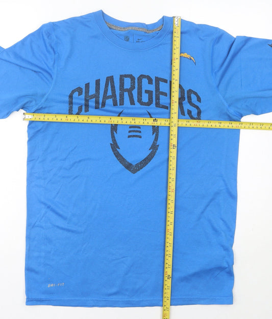 Nike Men's Blue Sports T-Shirt Small