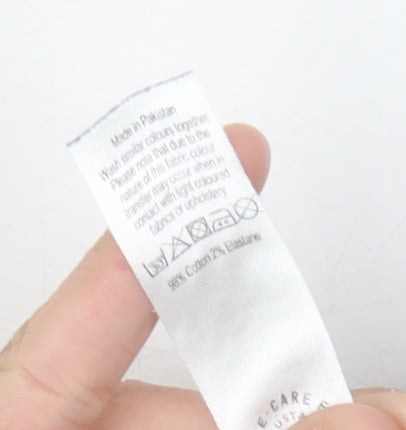 George Men's Blue Straight Jeans, 32W 30L, Dark Wash