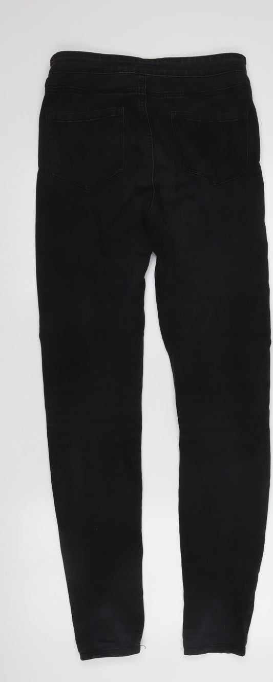 Womens UK Size 12 Denim Co. Regular Fit Jegging Black Trousers