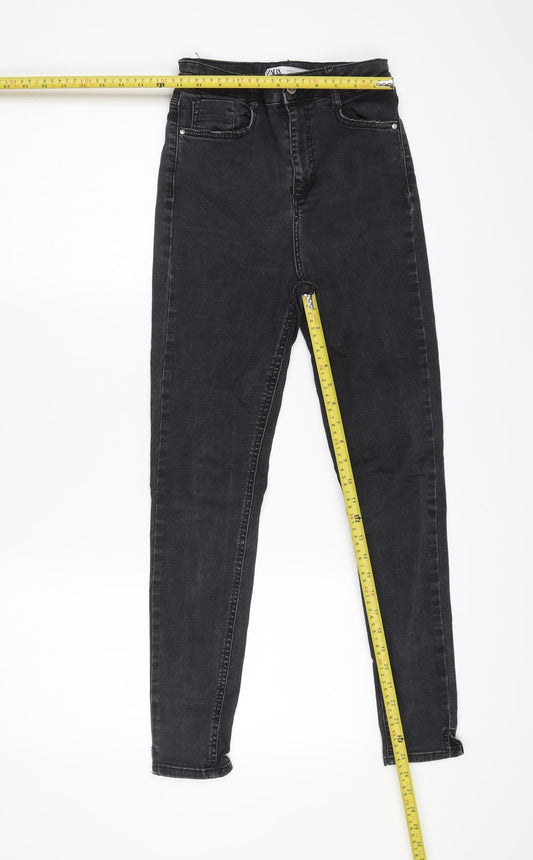 Zara Women’s Black Skinny Jeans Size 26 Dark Wash