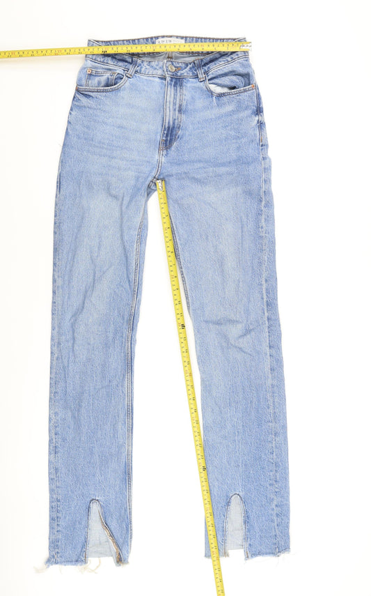 Primark Women's Blue Straight Jeans Size S
