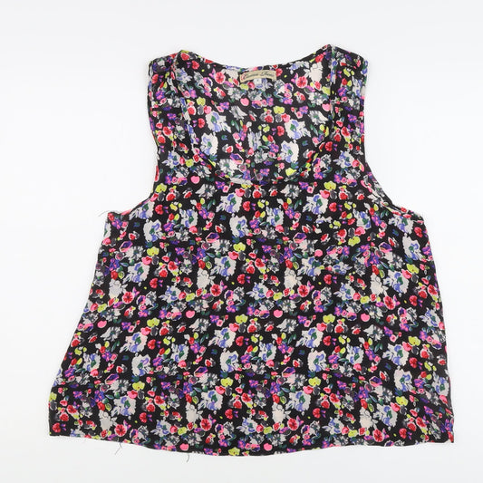 Womens UK Size 12 Cameo Rose Multicoloured Basic Tank