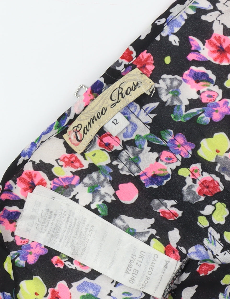Womens UK Size 12 Cameo Rose Multicoloured Basic Tank