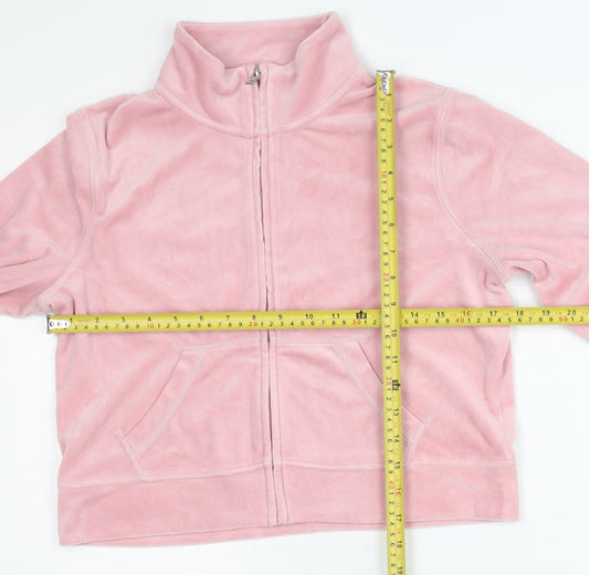 Womens UK Size M Hollister Pink Basic Jacket