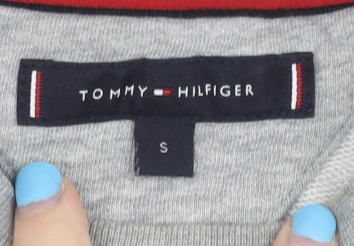 Tommy Hilfiger Men's Grey Sweatshirt S Logo Pullover
