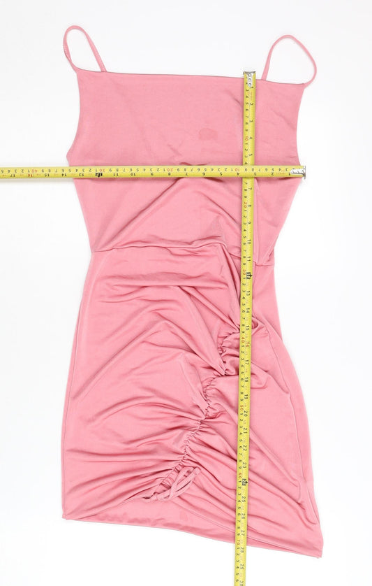 Missguided Women's Pink Bodycon Dress Size 8