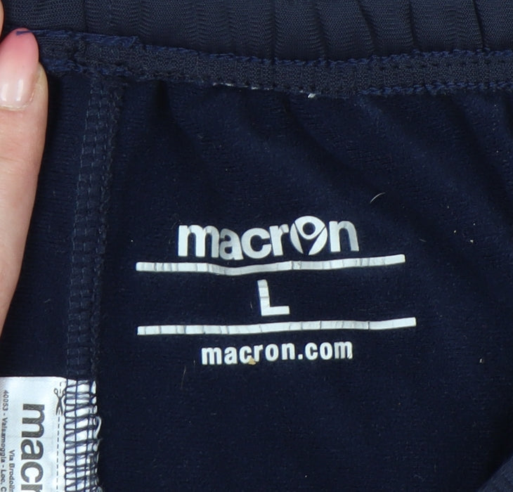 Mens UK Size L Macron Regular Fit Jogger Blue Trousers