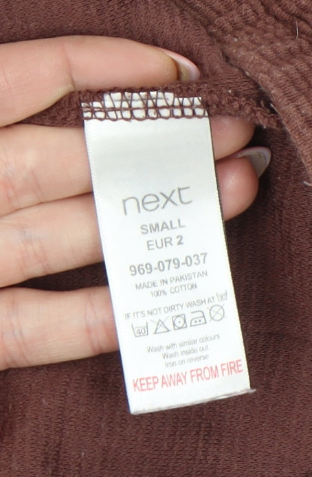 Next Brown Sweat Shorts, Size S, Casual Summer Style