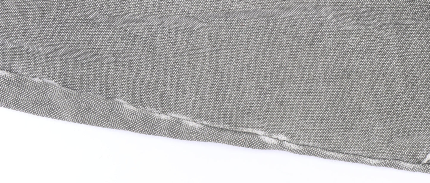 Mens UK Size L Crew Clothing Company Grey Henley Sweatshirt