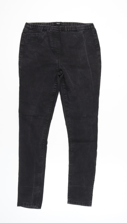 M&Co Women's Black Straight Jeans Size 12