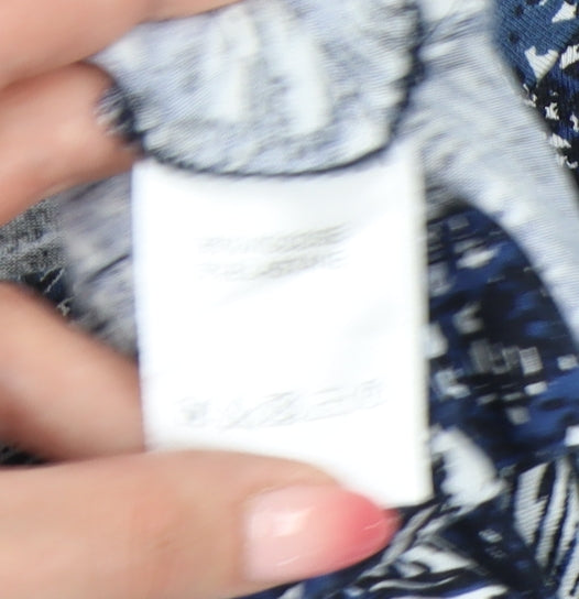 Linea Women’s Blue Floral Sheath Dress, Size 12