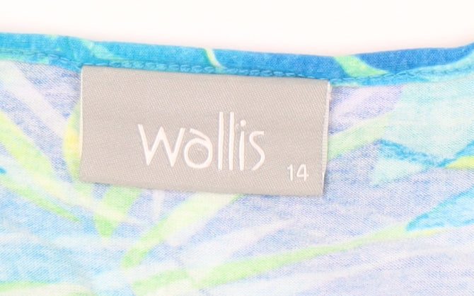 Womens UK Size 14 Wallis Multicoloured Tunic Blouse