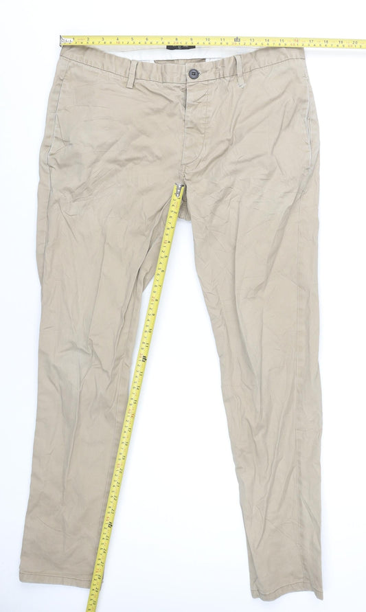 River Island Men's Beige Chinos UK 34R Casual