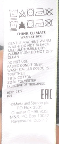 Marks and Spencer Men's Grey Chino Trousers Size 34 Regular