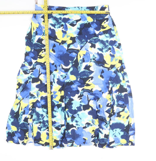 Soon Women's Multicoloured A-Line Midi Skirt Size 14