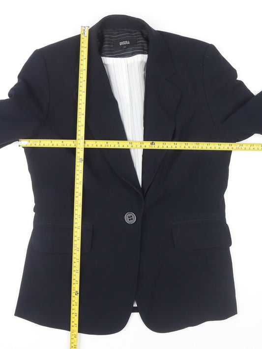 Marks and Spencer Women's Blue Blazer UK Size 14 Business