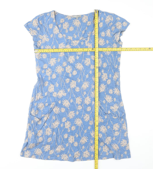 Lily & Me Women's Blue Floral Shift Dress Size 12