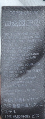 Topshop Women's Green Straight Trousers Size 8