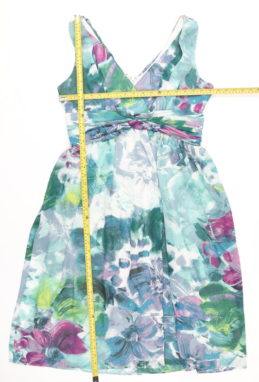 Long Tall Sally Womens Multicoloured Floral Dress Size 14