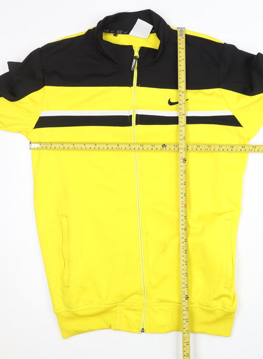 Nike Men's Yellow Black XL Track Jacket