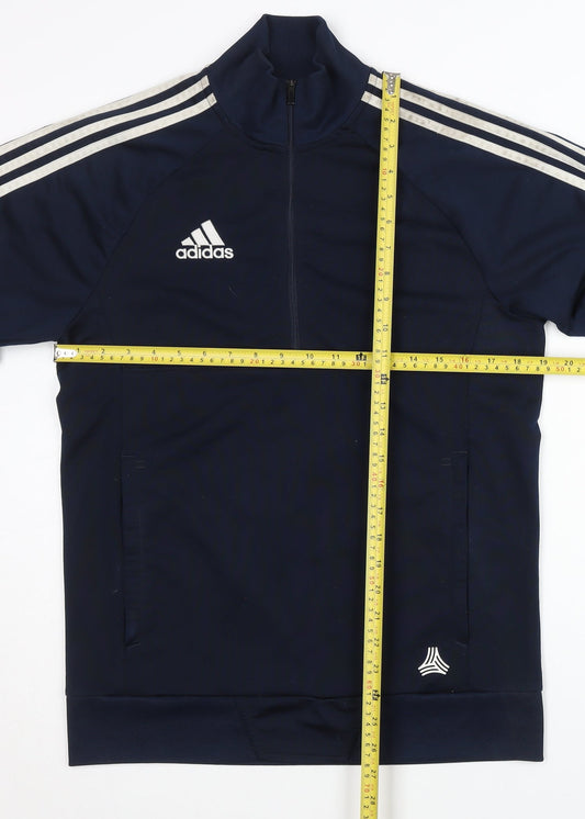 Adidas Men's Blue Track Jacket Size S, 1/2 Zip
