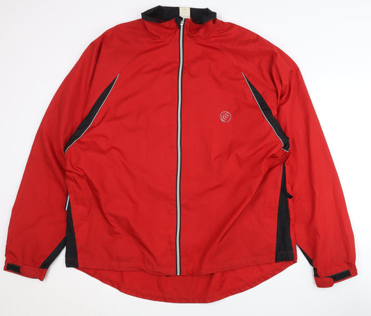 Additional front view of Crane Sports Men's Red XL Track Jacket