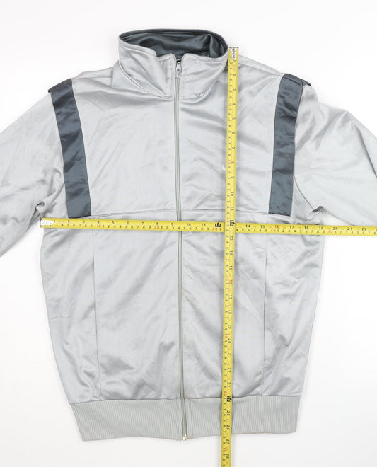 Nike Men's Silver Track Jacket Size L