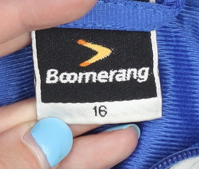 Additional view of Boomerang Women's Blue Track Jacket, size 16