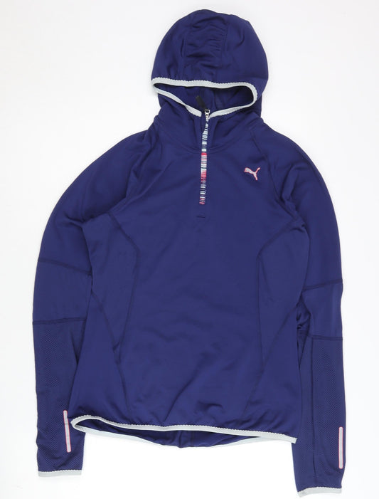 Womens UK Size 10 PUMA Blue Running & Jogging Gym & Training Jacket