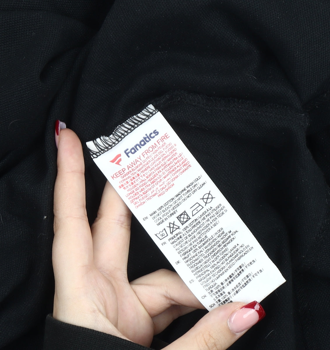 Fanatics Men’s Manchester City Black 2XL Long Sleeve Polo Shirt