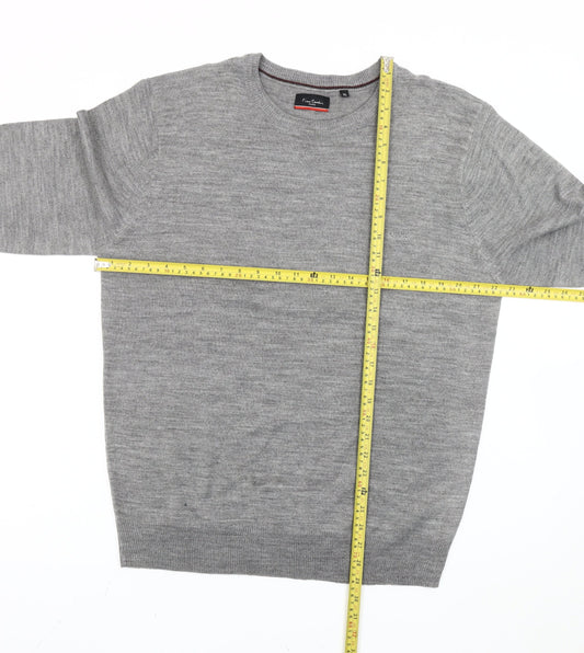 Pierre Cardin Men's Grey XL Pullover Crew Neck Jumper