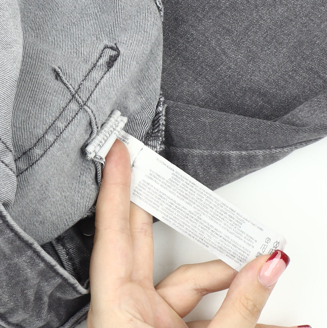 Primark Women’s Grey Skinny Jeans Size 8 Slim Fit Mid Rise Denim