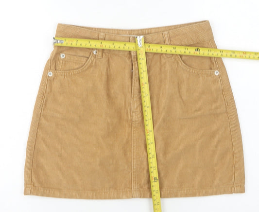 Womens UK Size 6 Topshop Straight & Pencil Corduroy Skirt
