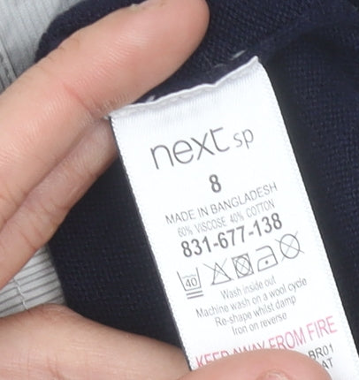 Womens UK Size 8 NEXT Blue Pullover Jumper