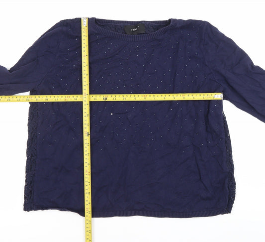 Womens UK Size 16 NEXT Blue Pullover Jumper