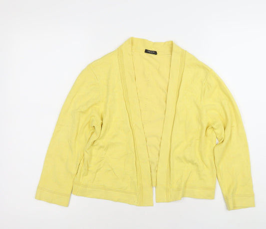 Womens UK Size S Precis Petite Yellow Cardigan Jumper