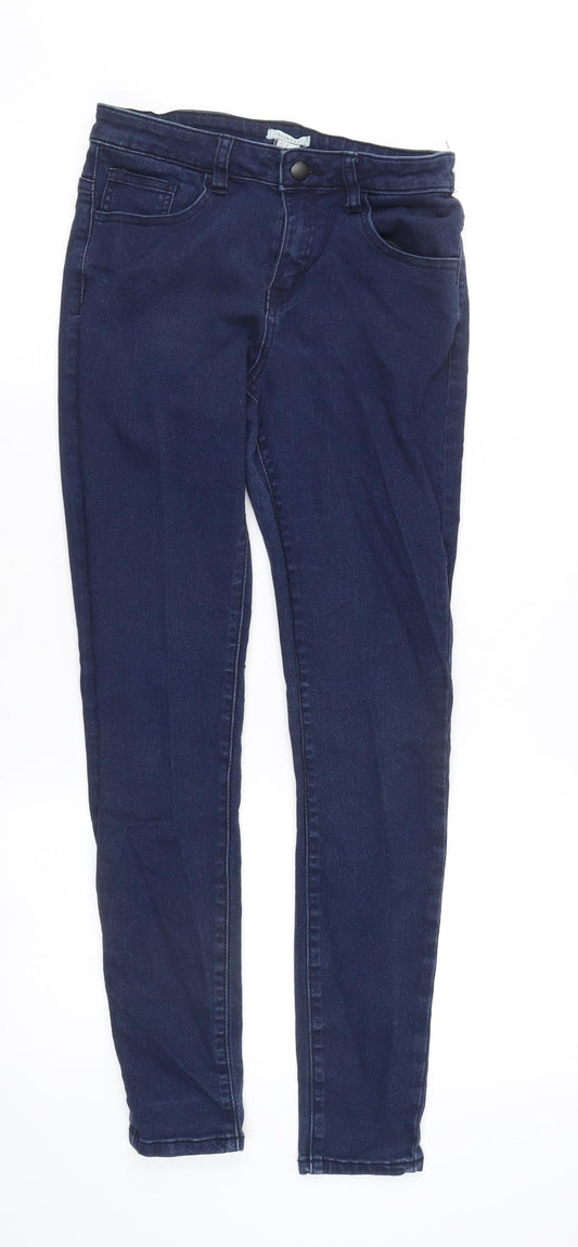 Womens UK Size 10 FOREVER 21 Slim Fit Skinny Blue Jeans
