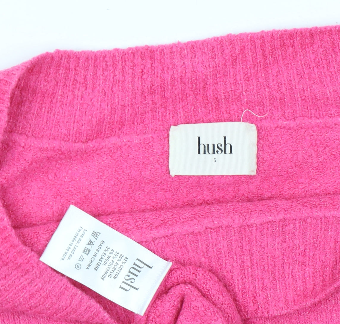 Womens UK Size S Hush Pink Pullover Jumper
