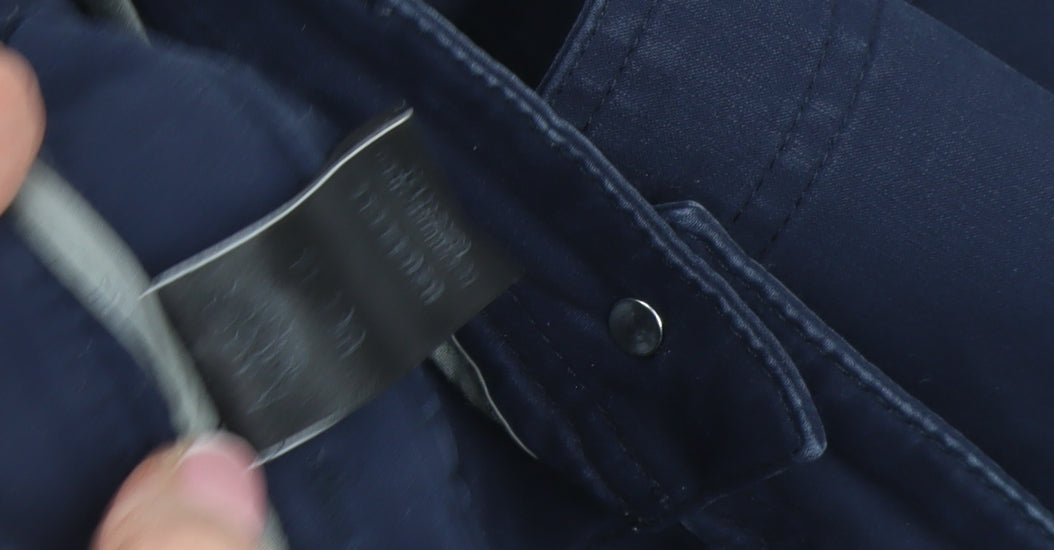 Marks and Spencer Women’s Navy Blue Knee Length Pencil Skirt Cotton Stretch Size 12