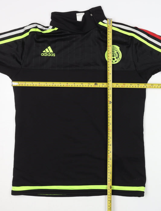 Adidas Men’s Black S Football Track Jacket 1/4 Zip Sportswear